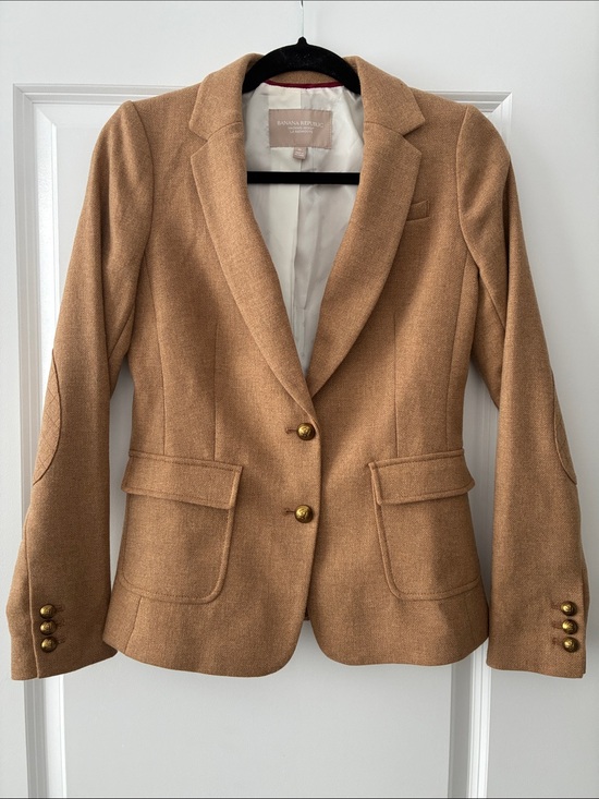 Banana Republic Jackets & Blazers - Banana Republic Size 0 Hack-ing Jacket Blazer - Camel
